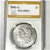 Image 1 : 1890-CC Morgan Silver Dollar PGA-MS62+