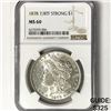 Image 1 : 1878 7/8TF Morgan Silver Dollar NGC-MS60 Strong