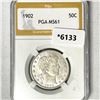 Image 1 : 1902 Barber Half Dollar PGA-MS61