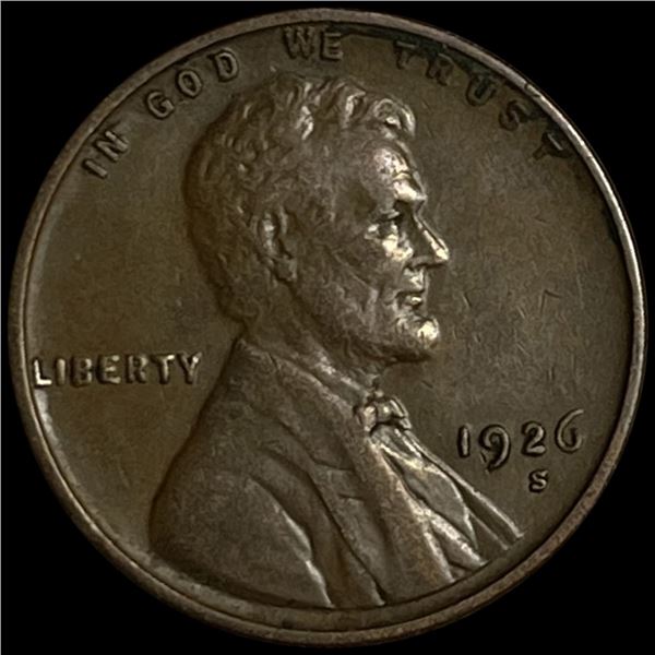 1926-S Wheat Cent CLOSELY UNCIRCULATED