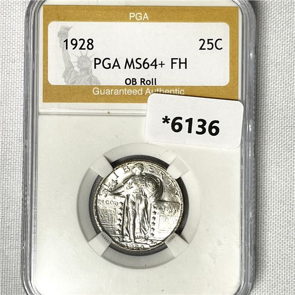 1928 Standing Liberty Quarter PGA-MS64+ FH OB
