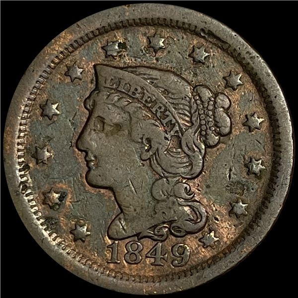 1849 Large Cent LIGHTLY CIRCULATED