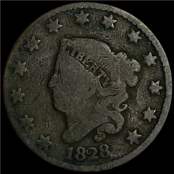1828 Large Cent NICELY CIRCULATED