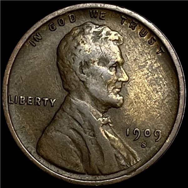 1909-S Wheat Cent NEARLY UNCIRCULATED