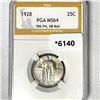 Image 1 : 1928 Standing Liberty Quarter PGA-MS64 70% FH, OB