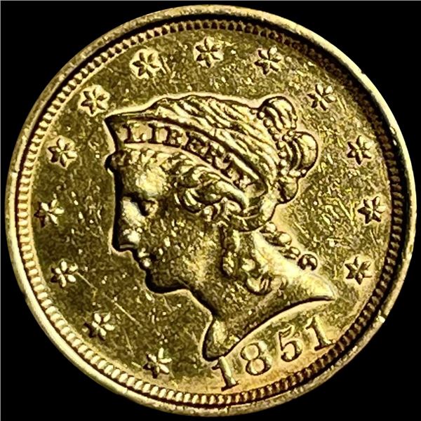 1851 $2.50 Gold Quarter Eagle CLOSELY