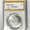 Image 1 : 1878 7/8TF Morgan Silver Dollar PGA-MS65