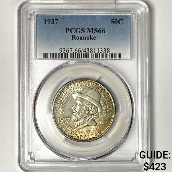 1937 Roanoke Half Dollar PCGS-MS66