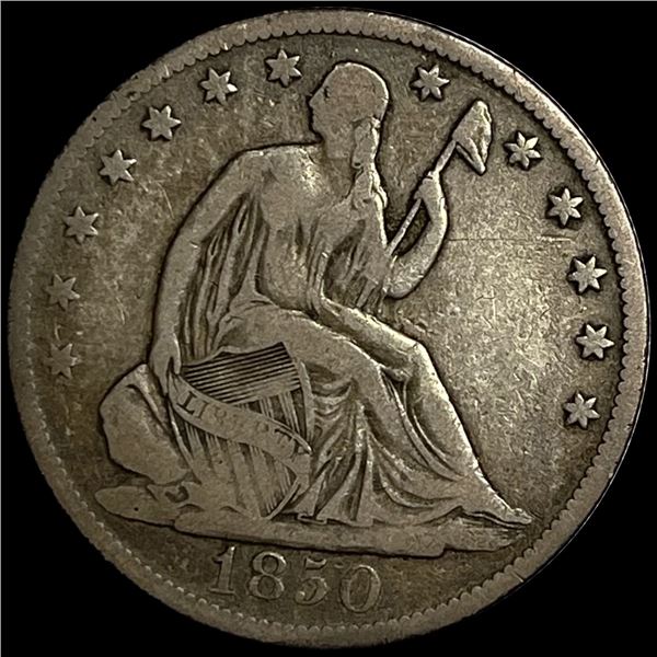 1850-O Seated Liberty Half Dollar LIGHTLY CIRC