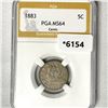 Image 1 : 1883 Liberty Victory Nickel PGA-MS64 Cents