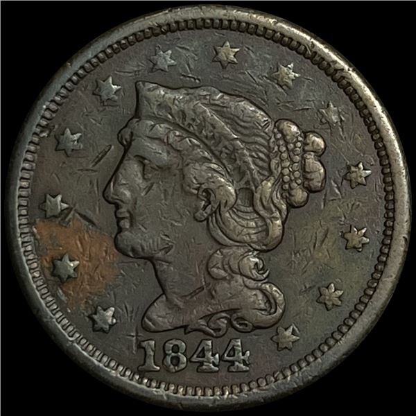 1844 Large Cent LIGHTLY CIRCULATED