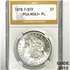 Image 1 : 1878 7/8TF Morgan Silver Dollar PGA-MS63+ PL