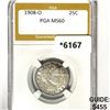 Image 1 : 1908-O Barber Quarter PGA-MS60