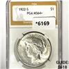Image 1 : 1922-S Silver Peace Dollar PGA-MS64+