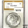 Image 1 : 1882-CC Morgan Silver Dollar PGA-MS64