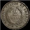 Image 2 : 1866 Two Cent Piece NEARLY UNCIRCULATED