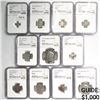 Image 1 : 1937 Complete British Silver Proof Set NGC-PF65-67