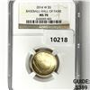 Image 1 : 2014-W $5 1/10 oz American Gold Eagle NGC-MS70