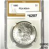 Image 1 : 1880 Morgan Silver Dollar PGA-MS64+