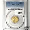1908 $2.50 Gold Quarter Eagle PCGS-AU50