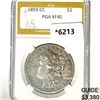 1893-CC Morgan Silver Dollar PGA-XF40