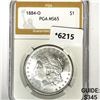 1884-O Morgan Silver Dollar PGA-MS65