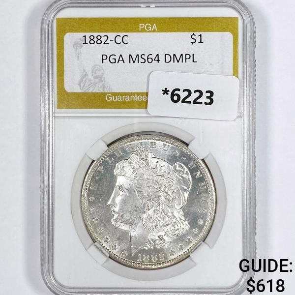 1882-CC Morgan Silver Dollar PGA-MS64 DMPL