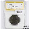 Image 1 : 1796 Draped Bust Large Cent PGA-XF40 Rev of 97
