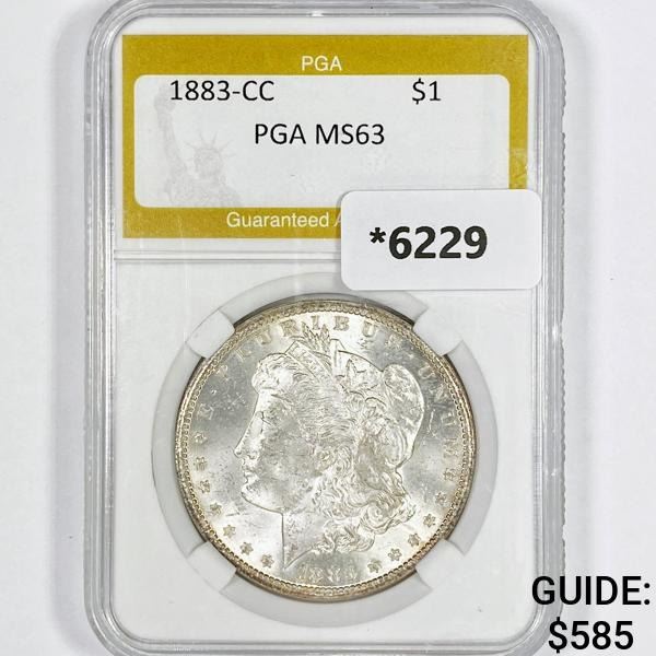 1883-CC Morgan Silver Dollar PCGS-MS63