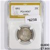 Image 1 : 1893 Isabella Colombian Quarter PGA-MS67
