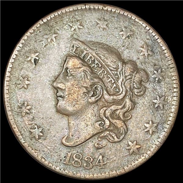 1834 Large Cent LIGHTLY CIRCULATED