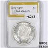 Image 1 : 1878 7/8TF Morgan Silver Dollar PGA-MS64+ PL