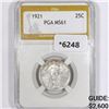 Image 1 : 1921 Standing Liberty Quarter PGA-MS61