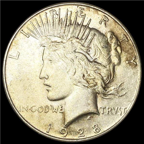 1928-S Silver Peace Dollar CLOSELY UNCIRCULATED
