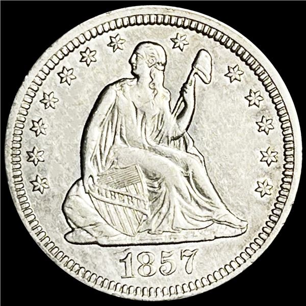 1857 Seated Liberty Quarter UNCIRCULATED