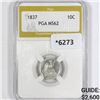 Image 1 : 1837 Seated Liberty Dime PGA-MS62