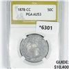 Image 1 : 1878-CC Seated Liberty Half Dollar PGA-AU53