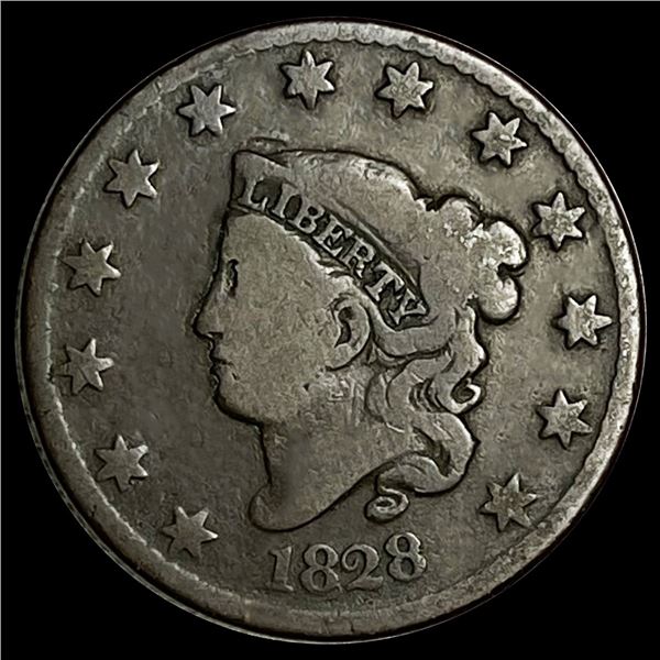 1828 Large Cent NICELY CIRCULATED