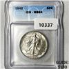 Image 1 : 1942 Walking Liberty Half Dollar ICG-MS64