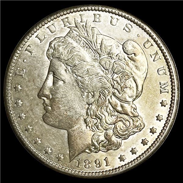 1891-CC Morgan Silver Dollar CLOSELY UNCIRCULATED