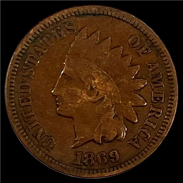 1869 Indian Head Cent NEARLY UNCIRCULATED
