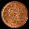 Image 1 : 1851 RD Large Cent UNCIRCULATED