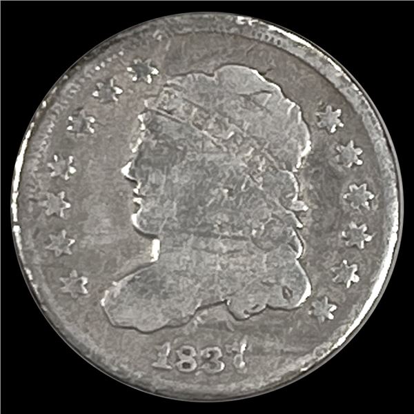 1837 Capped Bust Half Dime NICELY CIRCULATED