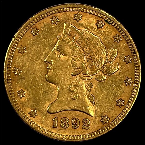 1892 $10 Gold Eagle UNCIRCULATED
