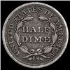 Image 2 : 1854 Arrows Seated Liberty Half Dime LIGHTLY CIRC