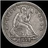 Image 1 : 1854 Arrows Seated Liberty Quarter CLOSELY UNC