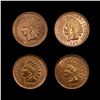 Image 1 : (4) RED Indian Head Cents UNCIRCULATED
