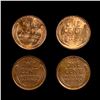 Image 2 : (4) RED Wheat Cents UNCIRCULATED