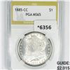 Image 1 : 1885-CC Morgan Silver Dollar PGA-MS65