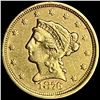 Image 1 : 1876 $2.50 Gold Quarter Eagle ABOUT UNCIRCULATED
